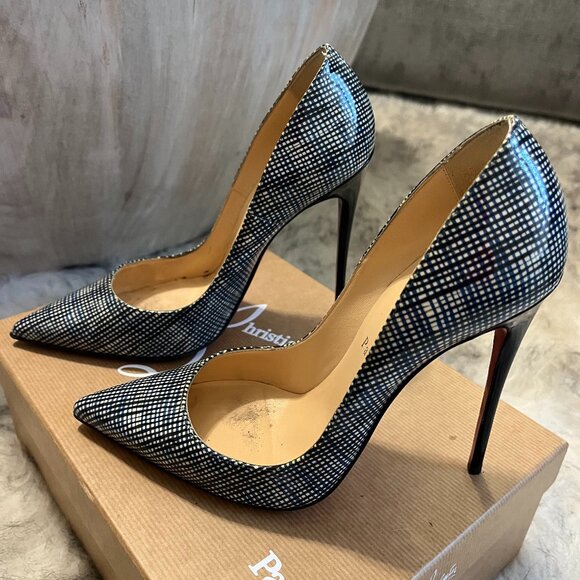 Christian Louboutin Black and White Heels - Picture 1 of 6